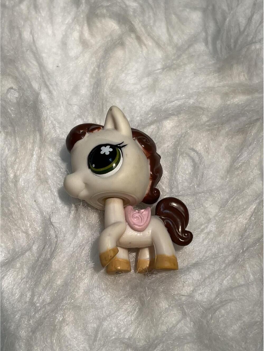 2007 LPS #584 LITTLEST PETSHOP ORIGINAL AUTHENTIQUE CHEVAL HORSE HASBRO